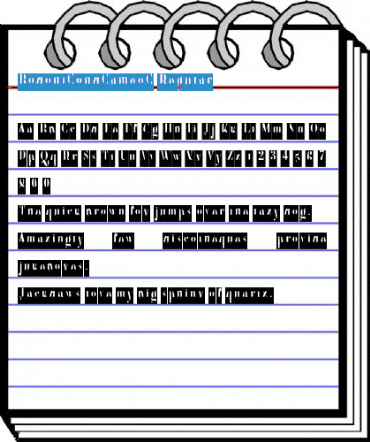 BodoniCondCameoC Regular Font