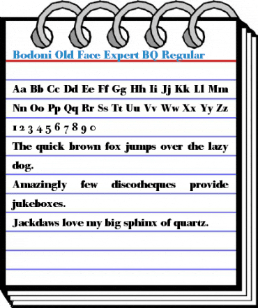 Bodoni Old Face Expert BQ Regular Font
