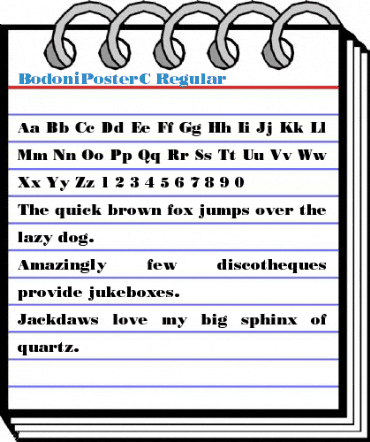 BodoniPosterC Regular Font