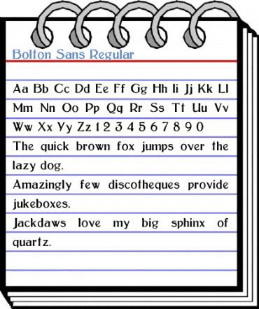 Bolton Sans Regular Font