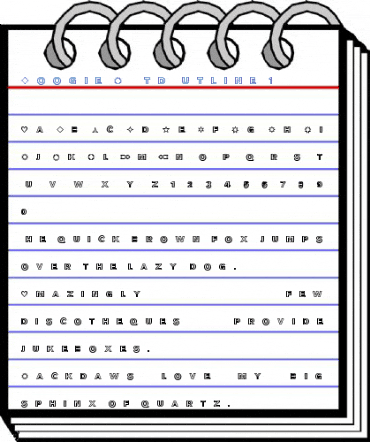 Boogie LT Std Outline 1 Font