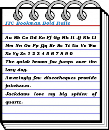 ITC Bookman Font