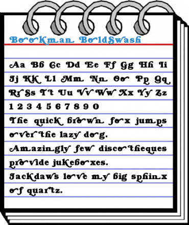 Bookman BoldSwash Font