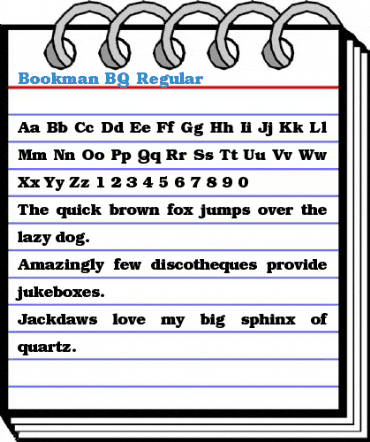 Bookman BQ Regular Font