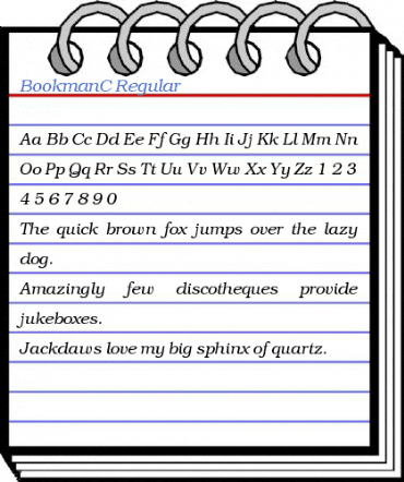BookmanC Font