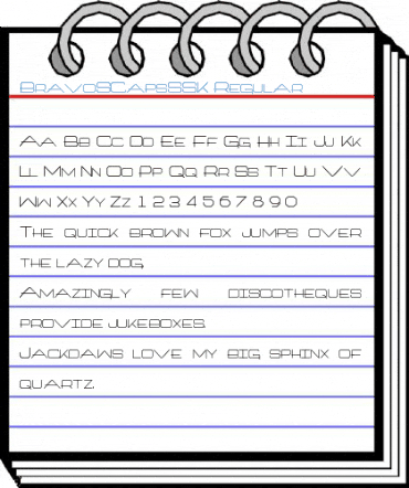 BravoSCapsSSK Regular Font