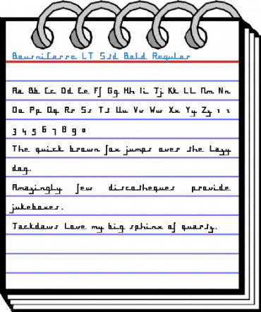 BousniCarre LT Std Bold Regular Font