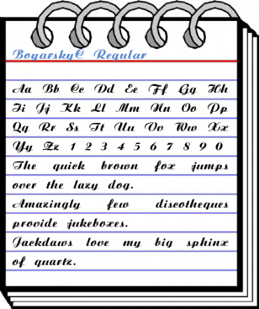 BoyarskyC Regular Font