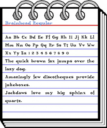 Brainhead Regular Font