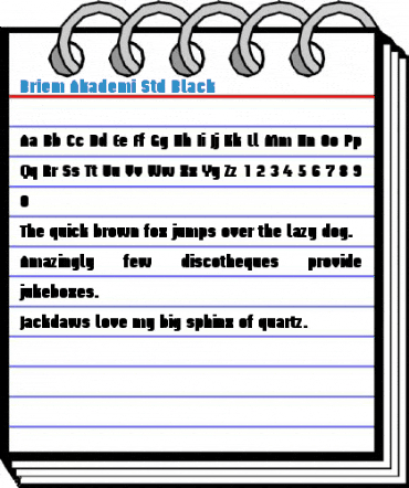 Briem Akademi Std Black Font