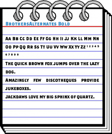 BrothersAlternates Bold Font
