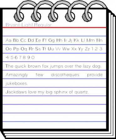 Bryant-Light Regular Font