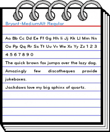 Bryant-MediumAlt Regular Font
