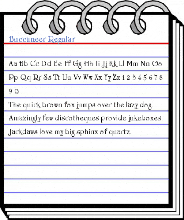 Buccaneer Regular Font
