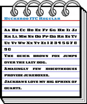 Buckeroo ITC Regular Font