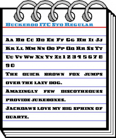 Buckeroo ITC Std Regular Font