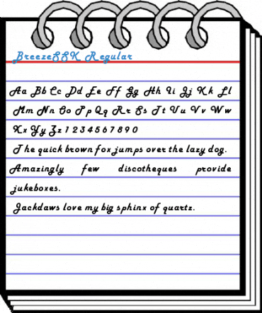 BreezeSSK Regular Font