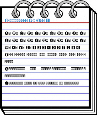 Bundesbahn Pi Std 1 Font