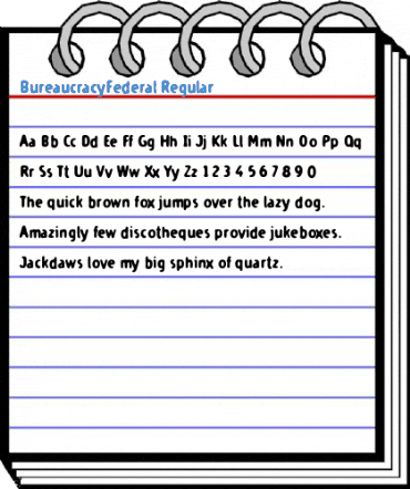 BureaucracyFederal Regular Font