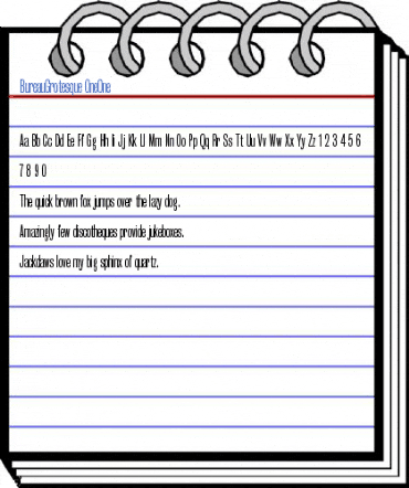 BureauGrotesque OneOne Font