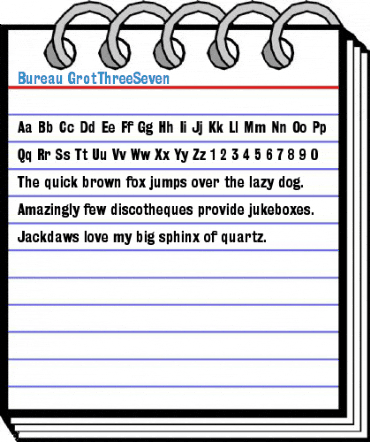 Bureau GrotThreeSeven Font