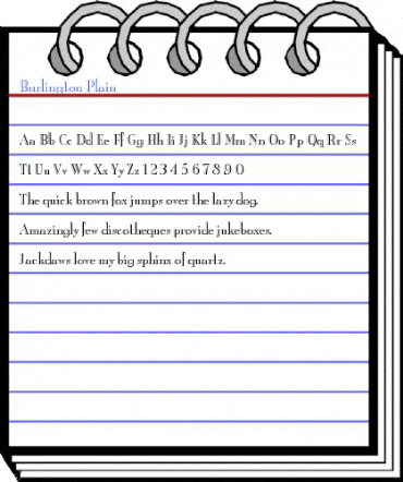 Burlington Plain Font