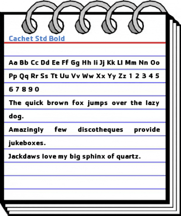 Cachet Std Bold Font