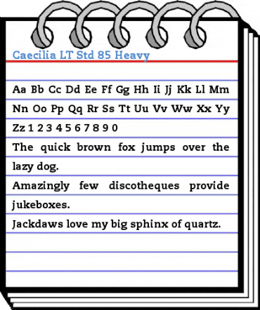 Caecilia LT Std 85 Heavy Font