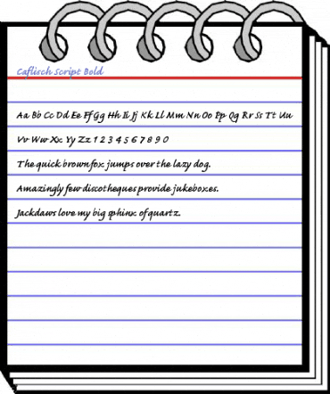 Caflisch Script Bold Font