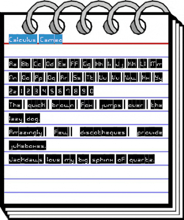 Calculus Cameo Font