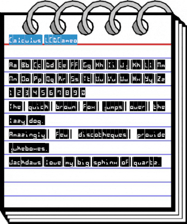 Calculus LCDCameo Font