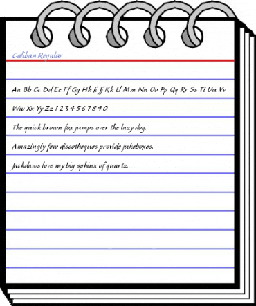 Caliban Regular Font