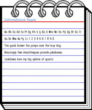 CaliforniaGrotesk Regular Font
