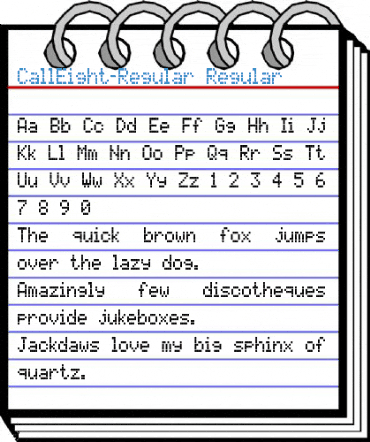 CallEight-Regular Regular Font