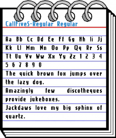 CallFiveS-Regular Regular Font