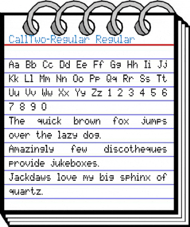 CallTwo-Regular Regular Font