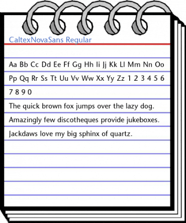CaltexNovaSans Regular Font