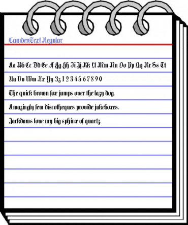 CamdenText Regular Font