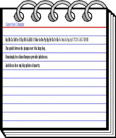 Camerton C Regular Font