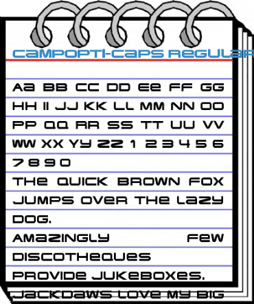 CampOpti-Caps Regular Font