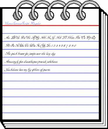 CancellarescaScript Regular Font
