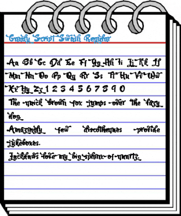 Candy Script Swash Regular Font
