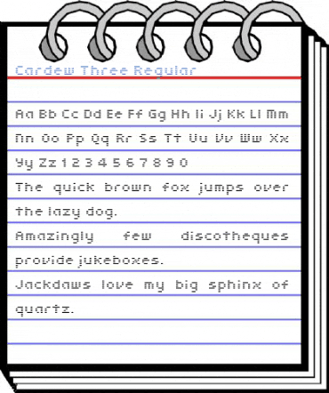 Cardew Three Regular Font