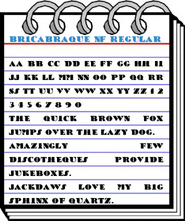 BricaBraque NF Regular Font