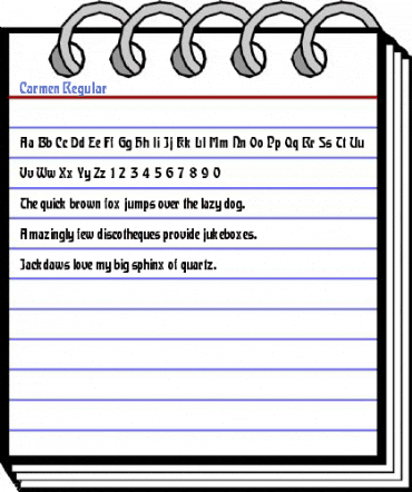 Carmen Regular Font