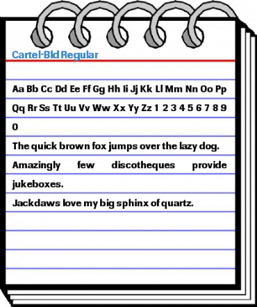 Cartel-Bld Regular Font