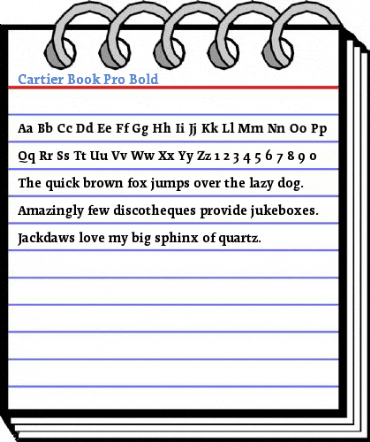 Cartier Book Pro Bold Font