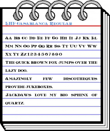 LHF Casablanca Regular Font