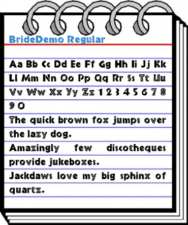 BrideDemo Regular Font