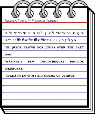 Caslon Book BE Medium Expert Font